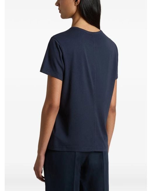 Woolrich Blue Crew Neck Logo T-Shirt