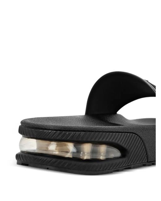 Philipp Plein Black Aero Slides