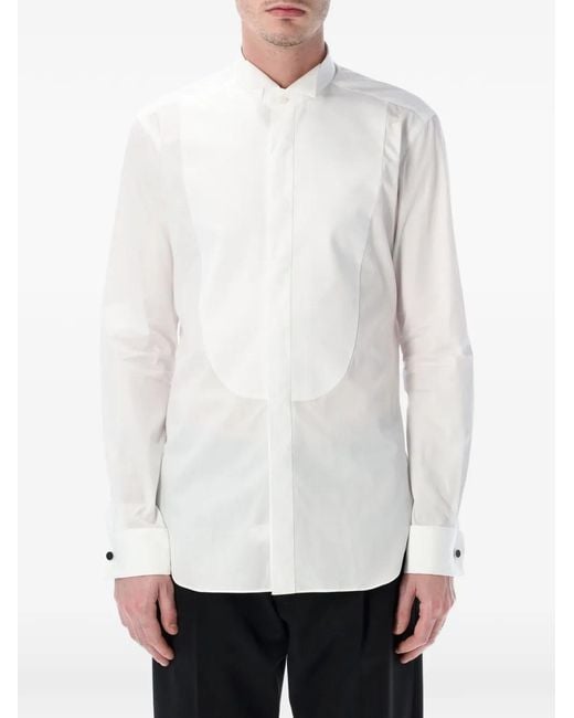 Xacus White Tailor Plastron Shirt for men