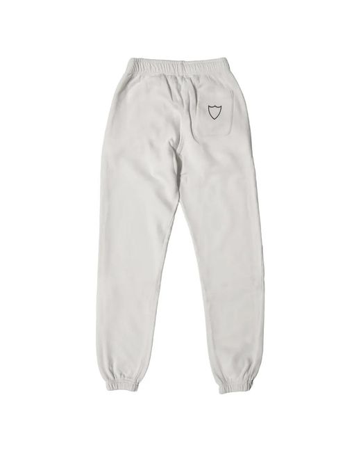 HTC White Shield-Logo Track Pants