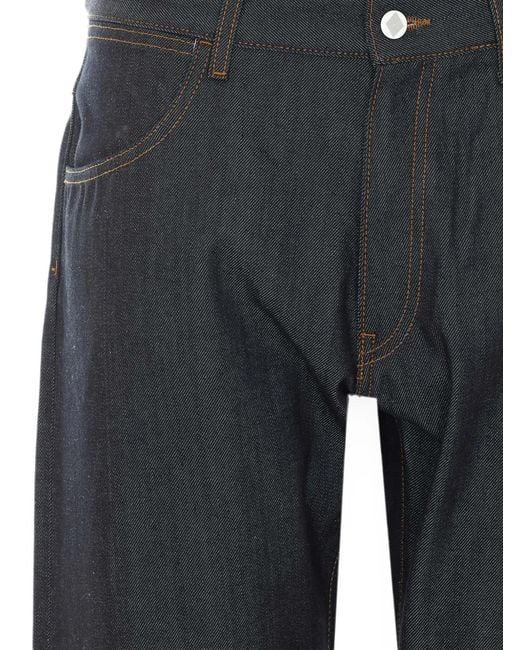 AMISH Black James Loose-Fit Jeans for men