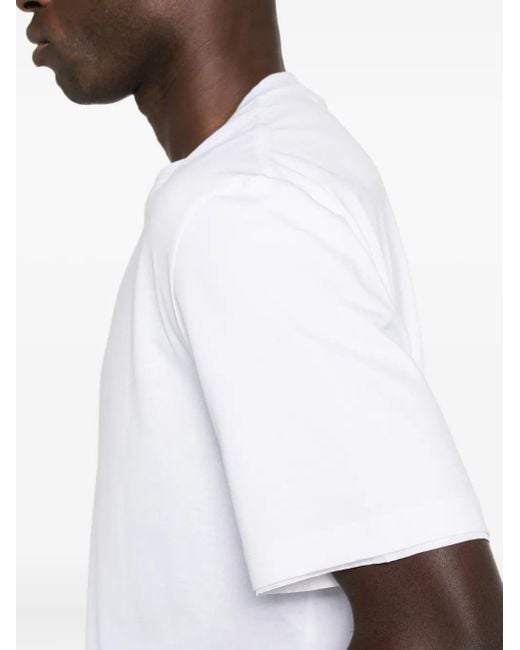 Lanvin White Cotton T-shirt for men