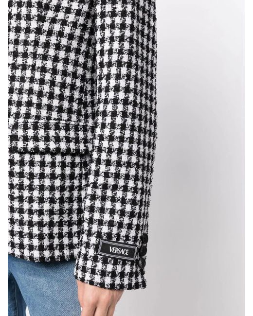 Blazer Con Botones Versace de color Black