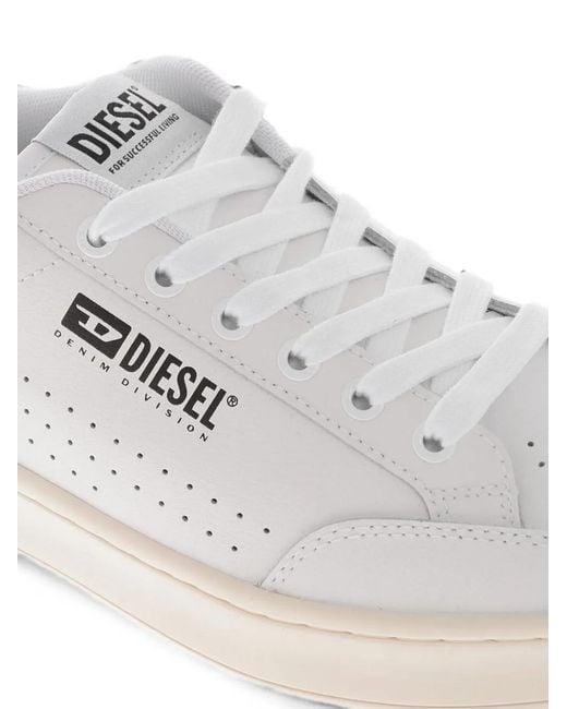 DIESEL White S-Athene Low-Top Sneakers for men