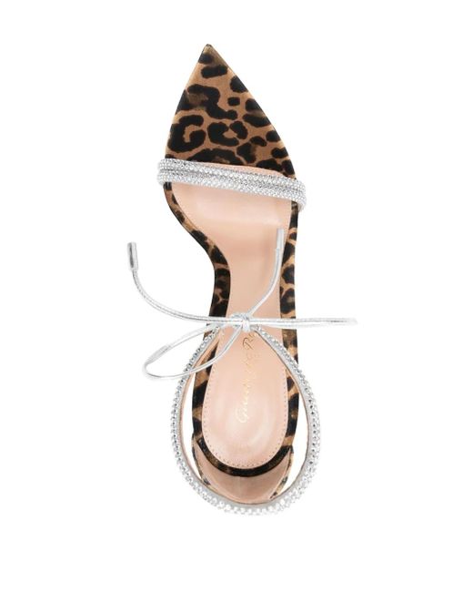 Gianvito Rossi White 105Mm Montecarlo Sandals