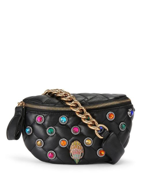 Kurt Geiger Black Small Kensington Octavia Belt Bag