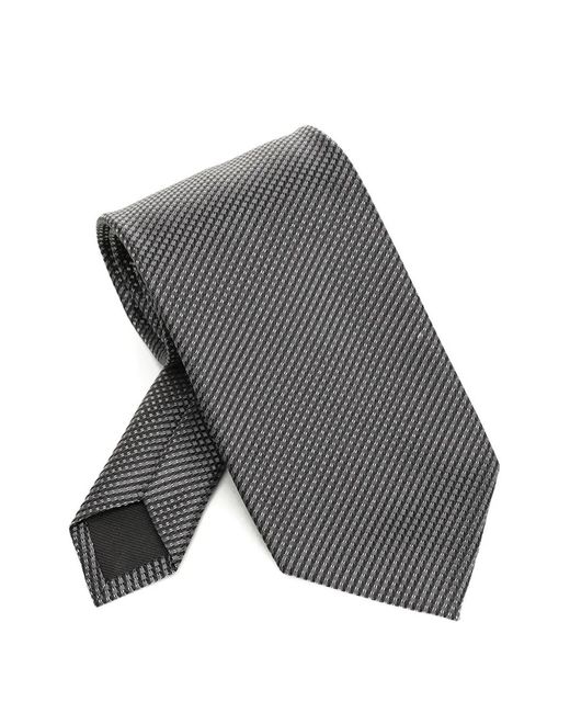 Tom Ford Zijden Stropdas Met Patroon in het Gray voor heren