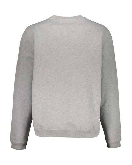 KENZO Gray Logo-Patch Sweatshirt for men