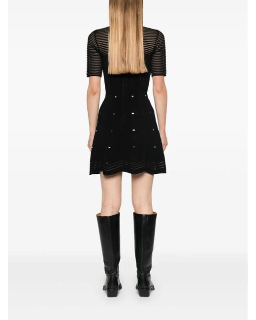 Elisabetta Franchi Black Elegant Dress For Fall 2024