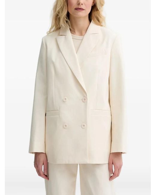 Blazer con doble botonadura A.P.C. de color Natural