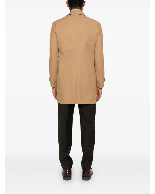 Tagliatore Natural Single-Breasted Coat for men