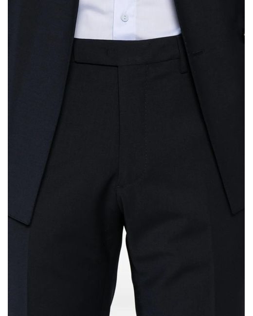 Boglioli Blue Double-Breasted Peak-Lapels Suit for men