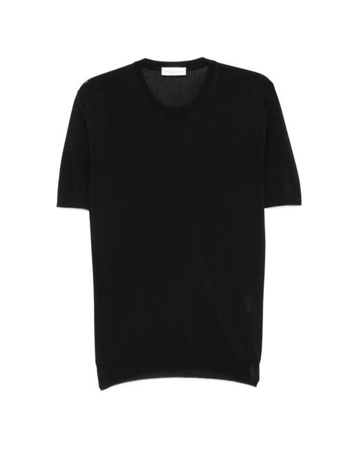 Roberto Collina Black Short-Sleeve T-Shirt for men