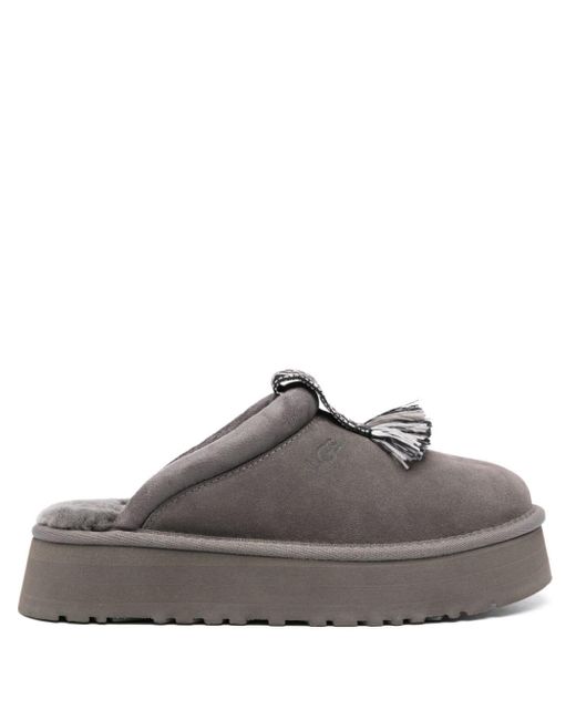 Ugg Gray Tazzle Suede Slippers