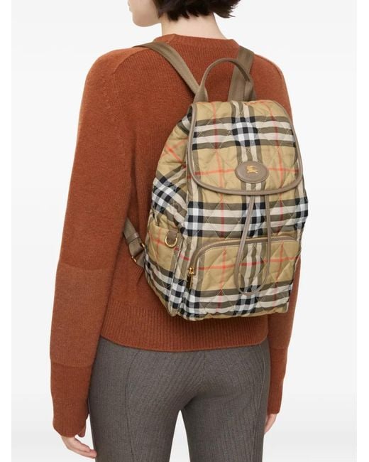 Burberry Natural Horseshoe Backpack