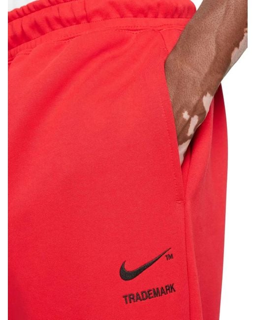 メンズ Nike ロゴ トラックパンツ Red