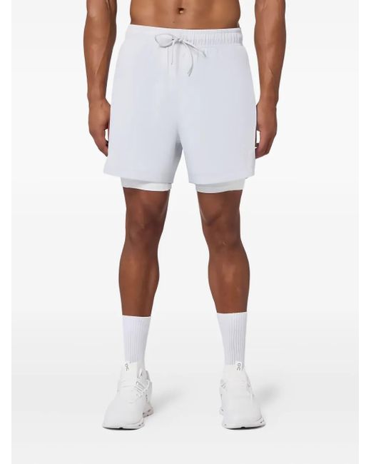 SQUATWOLF White Limitless 2-In-1 Track Shorts for men