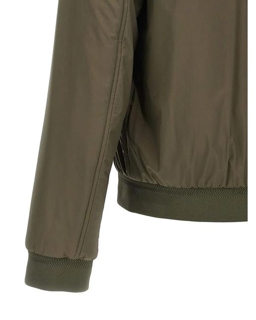Herno Green 'Ecoage' Bomber Jacket for men