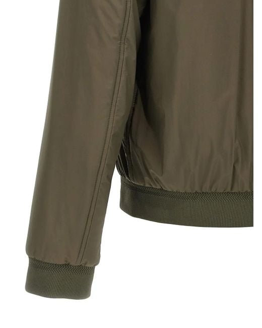 Herno Green 'Ecoage' Bomber Jacket for men