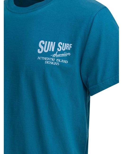 Sun Surf Blue Surfer-Graphic T-Shirt for men
