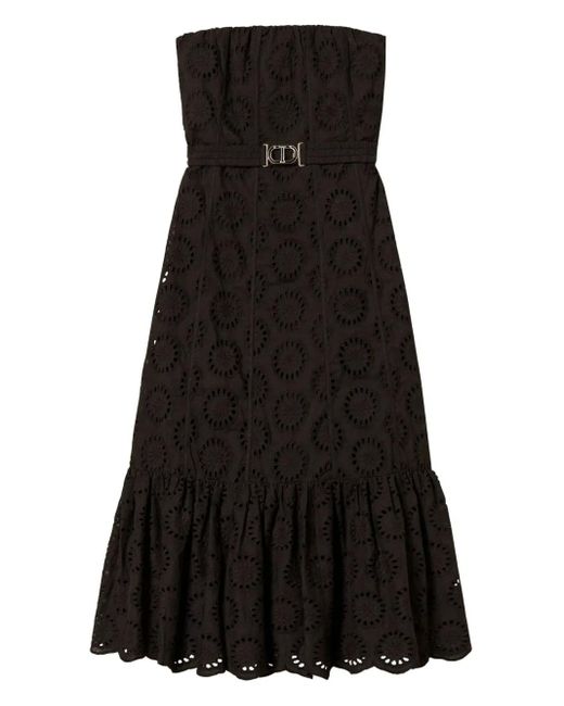 Twinset アイレットレース ドレス Black