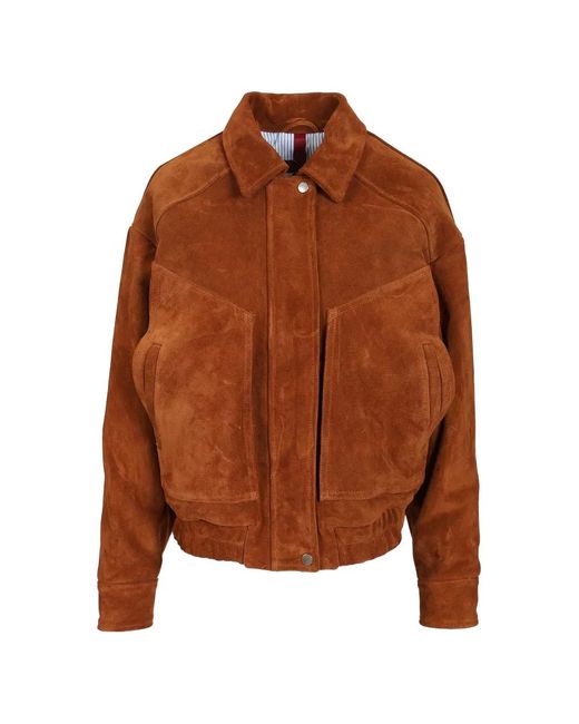 Chaqueta Bómber Daniela Oversize Blusotto de color Brown