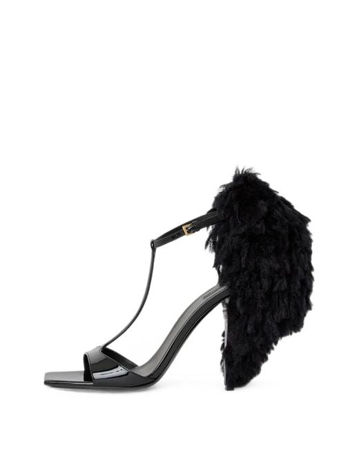 Givenchy Black Pompom Heeled Sandals