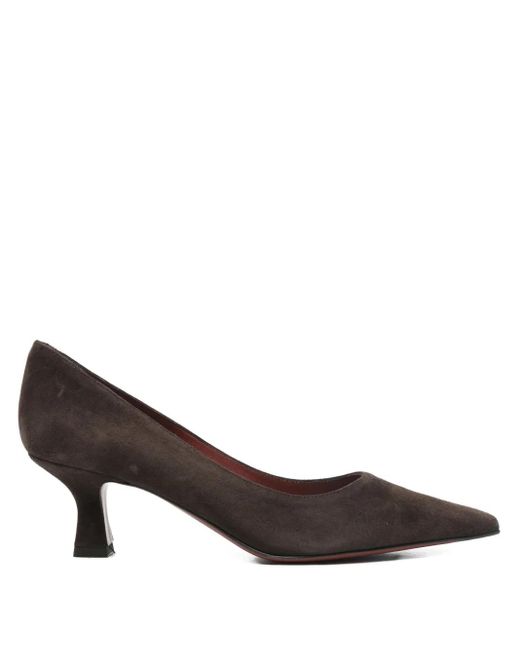 Roberto Festa Brown Pointed-Toe Suede Pumps