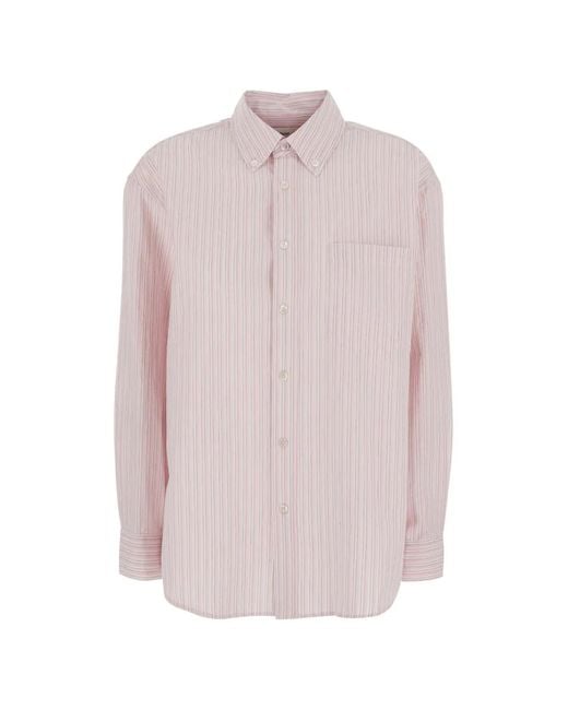 DUNST Pink Striped Button-Down Shirt