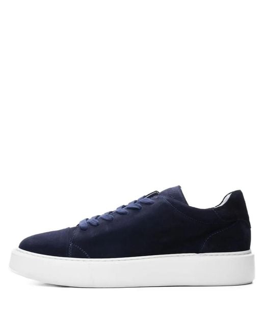 Poche Paris Blue Suede Sneakers for men