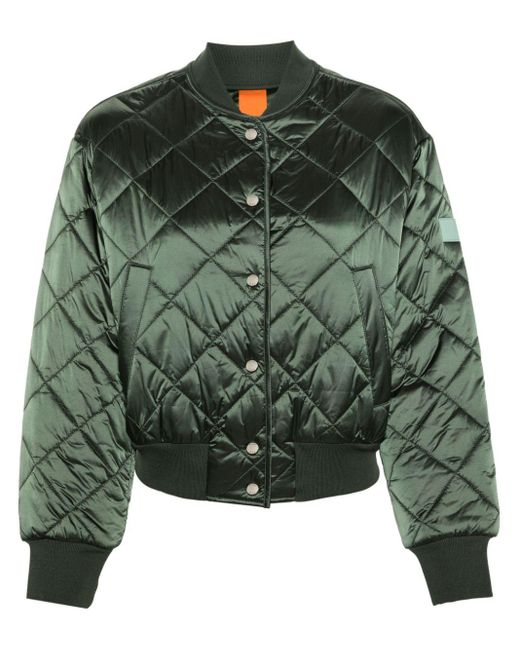 Boss Green Quilted Bomber Jacket