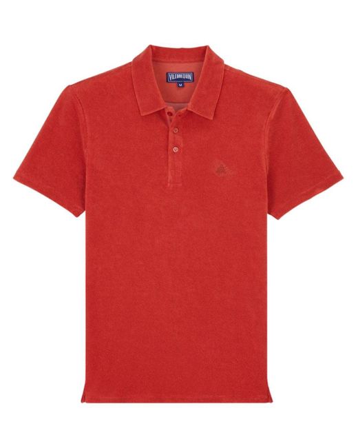 Vilebrequin Red Terry-cloth Polo Shirt for men