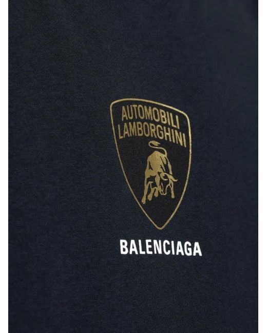 メンズ Balenciaga X Automobili Lamborghini Tシャツ Black