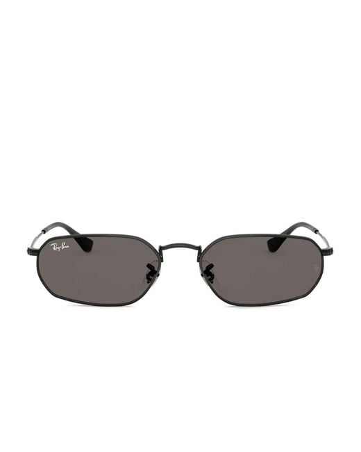 Ray-Ban Gray Jim Geometric-Frame Sunglasses