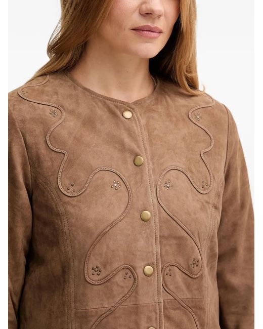 INTROPIA Blue Embellished Buttoned Jacket