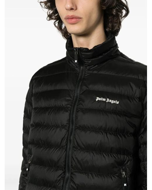 Palm Angels Black Logo 100 Gr Down Jacket for men