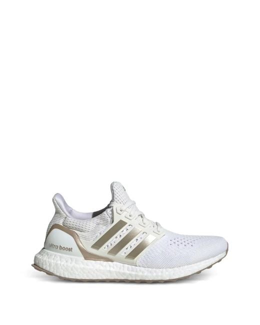 adidas Ultraboost Striped Trainers in White | Lyst