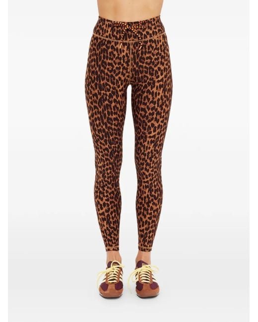 The Upside Brown Malawi Animal-Print Leggings