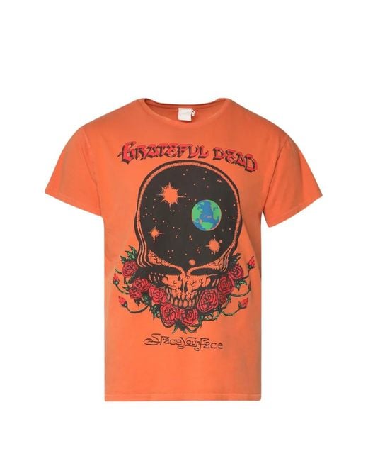 MadeWorn Orange Grateful Dead Graphic-Print T-Shirt for men