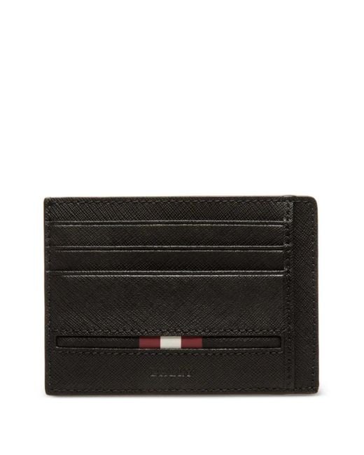 Bally Kartenetui Aus Strukturiertem Leder in Black für Herren