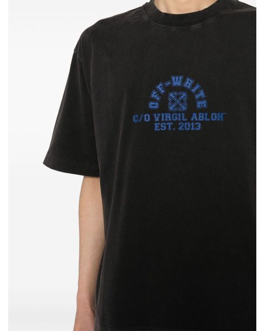 Off-White c/o Virgil Abloh Black Logo Print T-shirt for men