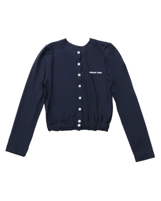 ShuShu/Tong Cropped Cardigan Blue