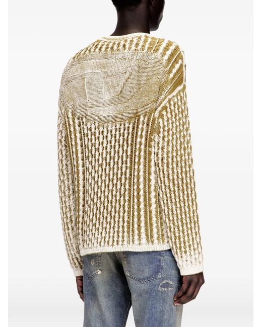 Pull K-Moise En Maille Torsadée DIESEL pour homme en coloris Metallic