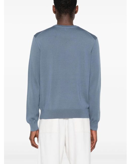 Maison Kitsuné Maison Kitsune 'Bold Fox Head Wool Wollspringer in Blue für Herren