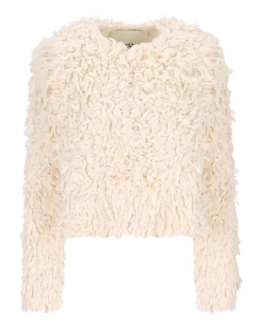 Isabel Marant Natural Fedra Faux-Fur Jacket