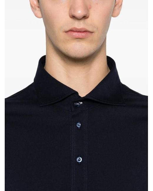 Brunello Cucinelli Black Short Sleeve Polo for men