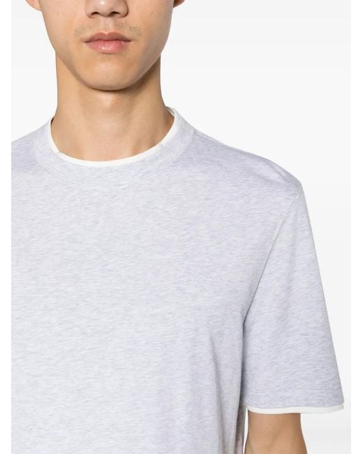 Brunello Cucinelli White T-Shirt for men