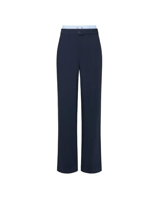 Cinq À Sept Blue Aron Straight Trousers