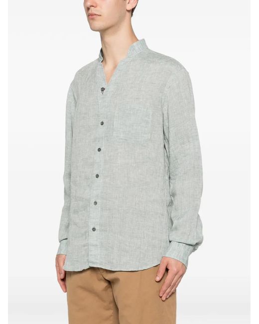 Sease Gray Patch-Pocket Shirt for men