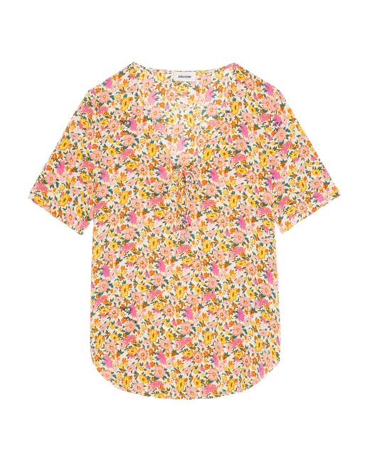 Zadig & Voltaire Top Met Korte Mouwen in het White